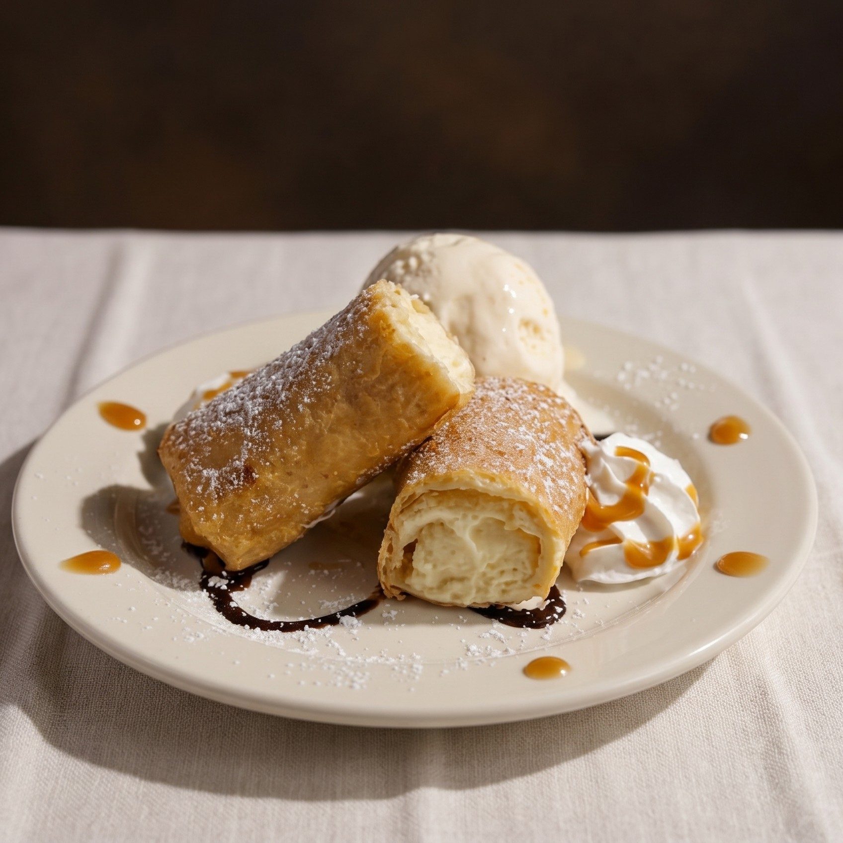 Fried Cheesecake Burrito.