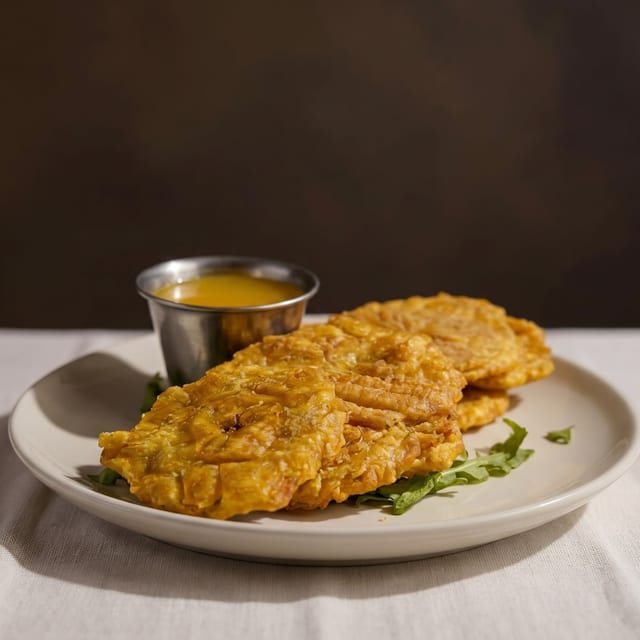 Garlic Tostones.